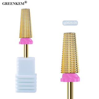 5 in 1 Gold Tungsten Steel Nail Drill Bit