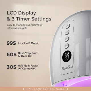 MelodySusie P-PLUS30GT Rechargeable Cordless UV/LED Nail Lamp