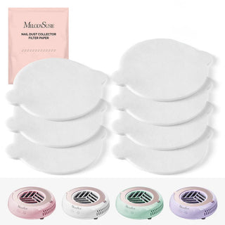 MelodySusie 30 Pcs Disposable Filter Papers for HPROA Nail Dust Collector