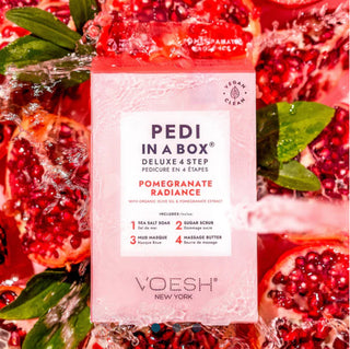 VOESH Pedi in a Box Deluxe 4 Step Pomegranate Radiance