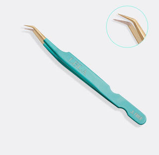 LBLA JL Teal Fiber Tip Tweezer