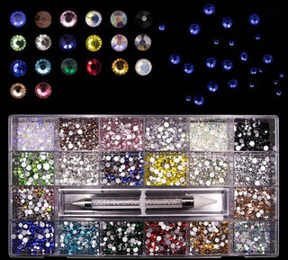 Nail Rhinestone 20 Grid Pack