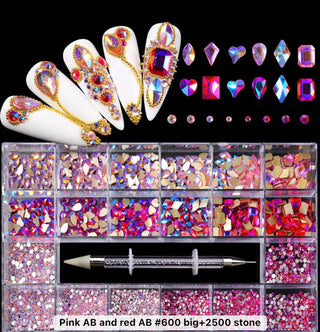 Nail Rhinestone 20 Grid Pack