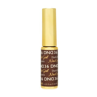 DND Nail Art Gel 36 Dark Brown