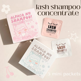 Elan lash shampoo concentrate MINI PACKETS