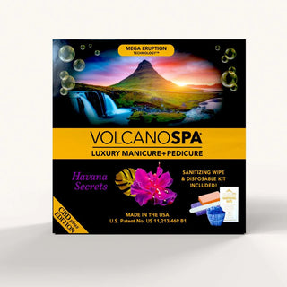 Volcano Spa Luxury Manicure + Pedicure “Havana Secrets CBS” 10 Step Kit