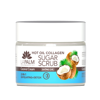 LA PALM Hot Oil Sugar Scrub “Coconut Cream” 12oz