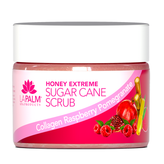 LA PALM Honey Extreme Sugar Cane Scrub “Raspberry Pomegranate ” 12oz