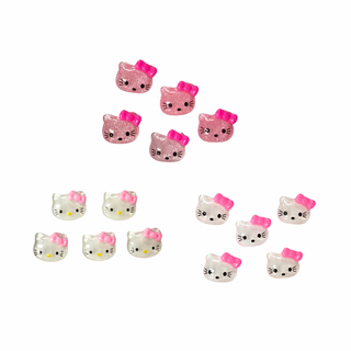 Hello Kitty Head Nail Charms 5pc
