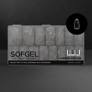 SOFGEL SOFTIPS PRO™ XV - Standard Almond Medium