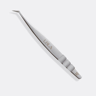 LBLA Satin Silver 50 Degree Tweezer