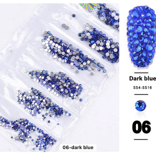 Nail Rhinestones Mixed Sizes 1728pc