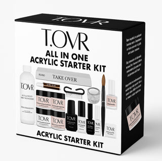 Take Over Complete Acrylic Starter Kit For Beginners and Professionals (Including a Kolinsky Brush)