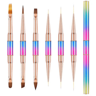 DoubleSided Rainbow Art Brush Set