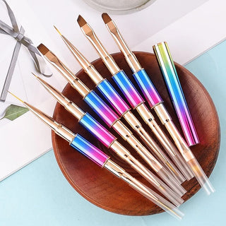DoubleSided Rainbow Art Brush Set