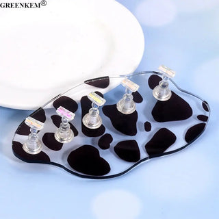 Cow Print Nail Stand