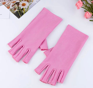 Pink  UV LED Gloves