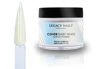 Legacy Nails Cover Baby White 2oz Acrylic Powder