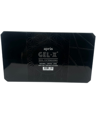 APRES Gel-X® Natural Coffin Box of Tips 10 sizes (500 pcs)