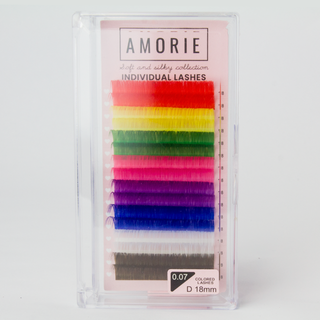 AMORIE SOFT & SILKY LASH EXTENSIONS COLORED MIX