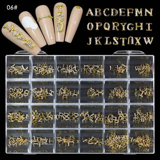 Alphabet Nail Charms Pack