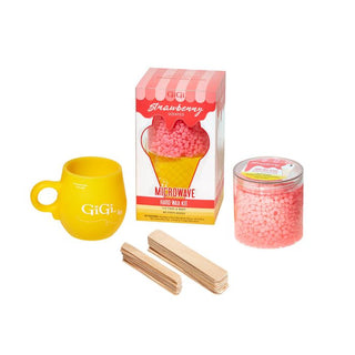 GiGi Strawberry Scented Microwave Hard Wax Kit