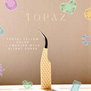 elan Nano Grip Fiber Tweezers "Topaz"