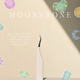 elan Nano Grip Fiber Tweezers "Moonstone"