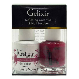 GELIXIR / Gel Nail Polish Matching Duo - 044 Plum Cocktail