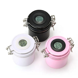 Lash Glue Storage Container with Temperature/Humidity Meter