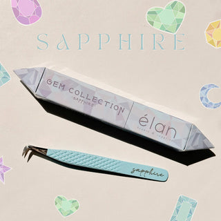 elan Nano Grip Fiber Tweezers "Sapphire"