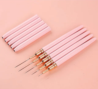 Pink Art Liner Brush Set 5Pcs