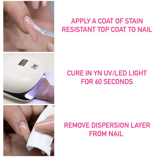 Young Nails Stain Resistant Top Coat Gel, 1/3oz